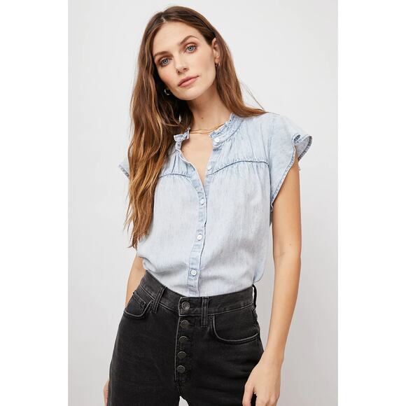 Rails Ruthie Top Light Acid Wash Size Medium - Picture 14 of 14